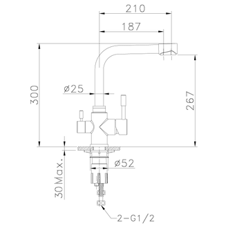 Смеситель для кухни Expert LM5061S