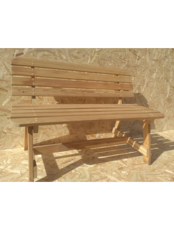 Скамейка со спинкой; 400*450*1500; лиственница