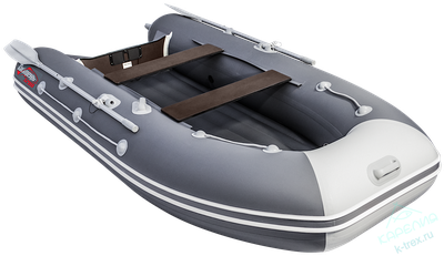 Лодка ПВХ Мастер Лодок Таймень LX3200НДНД Графит / Св.Серый
