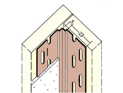 Профиль гибкий внутренний угловой строительный для гипсокартона 305 см Protektor Артикул: 3770