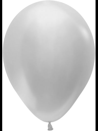 Воздушный шар серебро металлик