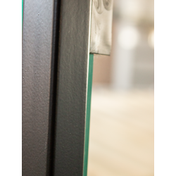 (ЮНИ1000) Витрина "UNIVERSAL" деревянная с 3-мя полками и стеклом