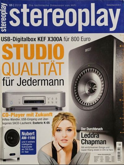 Stereoplay Magazine March 2013 Leddra Chapman Cover, Иностранные журналы, intpressshop