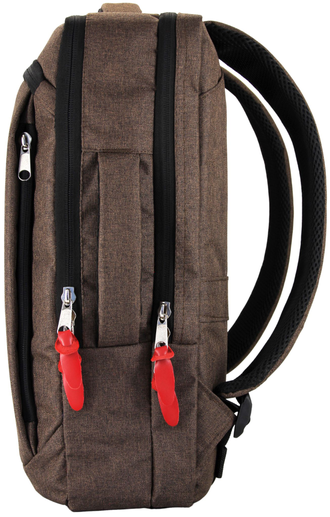 Рюкзак сумка для ноутбука диагональю до 17.3 дюймов Optimum 17.3" RL, коричневый
