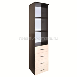 КМ262 Стеллаж №7 с ящиками. Размер: 400х1900х340.