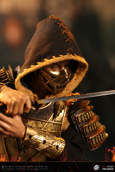 Скорпион, Ханзо Хасаши (Mortal Kombat 2021) - Коллекционная ФИГУРКА 1/6 Representative from Hell—Warrior Scorpion (EX049) - POPTOYS