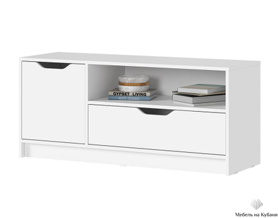 Руна ТВ-01 Тумба под ТВ Белый/Белый