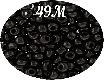 Бисер Zlatka 8/0 10гр цвет № 0049М черный