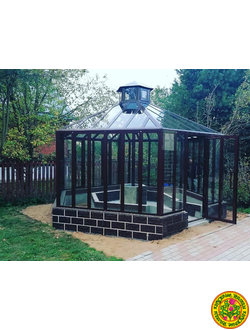 Теплицы шестигранные  Лондон Оранжерея из алюминия и стекла