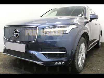 Защита радиатора Volvo XC90 2014- с парктроником black