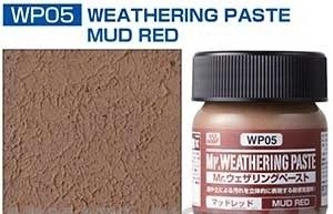 WP05 краска 40мл MR.WEATHERING COLOR WP05 MUD RED (ТЕКСТУРНАЯ ПАСТА ДЛЯ ИМИТАЦИИ ГРЯЗИ, КРАСНАЯ ГРЯЗЬ)