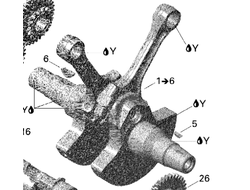 Crankshaft Ass'y Includes 1 to 6 BRP 420684790 для BRP CAn-Am Spyder