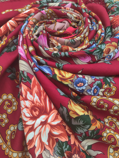 Павловопосадский платок Цыганка Аза 362-6