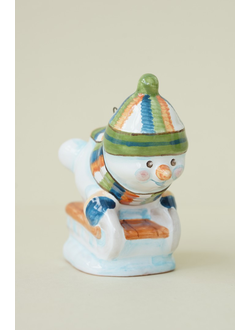 Снеговик на санках (спортсмен)