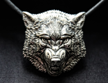 Подвеска кулон медальон СЕРДИТЫЙ ВОЛК angry wolf pendant necklace amulet