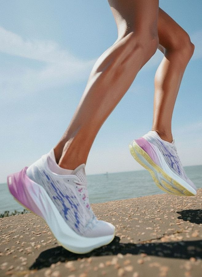 бег в кроссовках asics