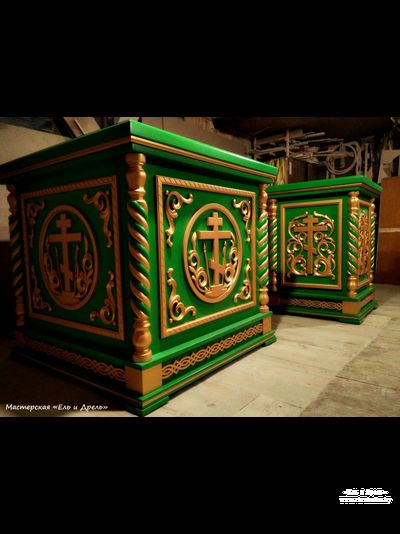 Облачение зелёное с золотом