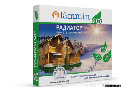 Биметаллический радиатор Lammin ECO BM-500/80 6 8 10 12 секций