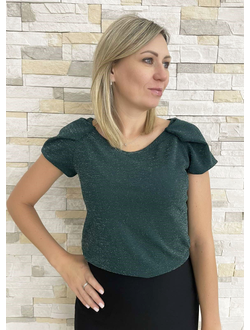 Блузка 378-1123 зеленый ЛЮРЕКС