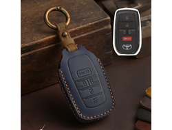 Синий чехол для ключа Toyota Sienna 4 с 2021 года (5 кнопок) с Американского рынка