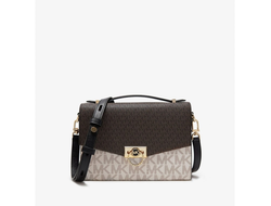 Сумка MICHAEL KORS Hendrix BROWN WHITE Medium