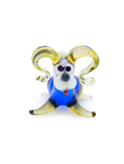 стеклянные фигурки,стеклянные композиции,стеклянный сувенир кролик