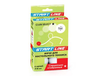 Мячи для настольного тенниса Start Line CLUB SELECT 1* (6 шт.)