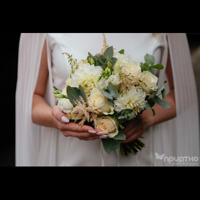 Букет невесты &amp; Бутоньерка № 1354