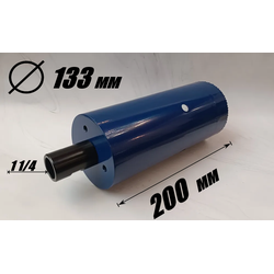 Коронка HSS диаметр 133 мм высота 200 мм  + переходник на резьбу 1 1/4