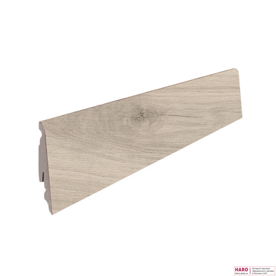 Плинтус HARO Дуб Эмилия Светло-Серый 410761, 2,2 м
