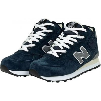 New Balance 574 High Blue Reflective зимние