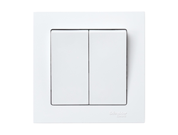 Радиовыключатель двухклавишный HiTE PRO Base-2F белый