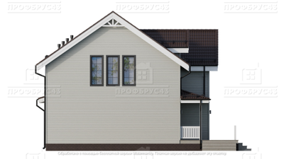 Каркасный двухэтажный дом в стиле Классика, 208 м2