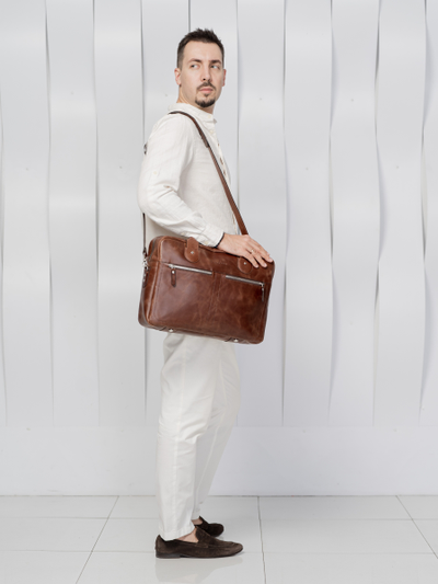 Сумка для ноутбука Fratello brown (арт. 1014-02)