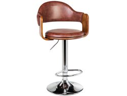 Барный стул LMZ-1052 коричневое дерево, коричневый