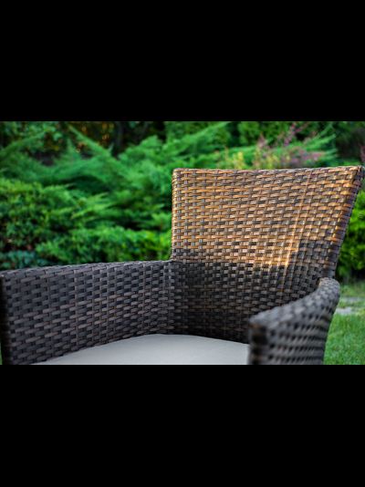 Обеденный комплект Aroma темно-коричневый на 4 персоны