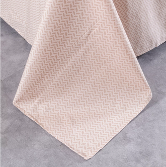 Комплект постельного белья 1.5 спальное или Евро сатин с одеялом покрывалом рисунок полоски геометрия OB115