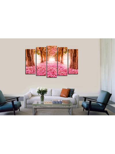 Модульная картина &quot;Розовое покрывало. Сакура&quot;