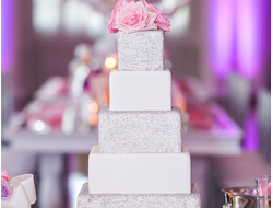 Свадебный торт квадратный
