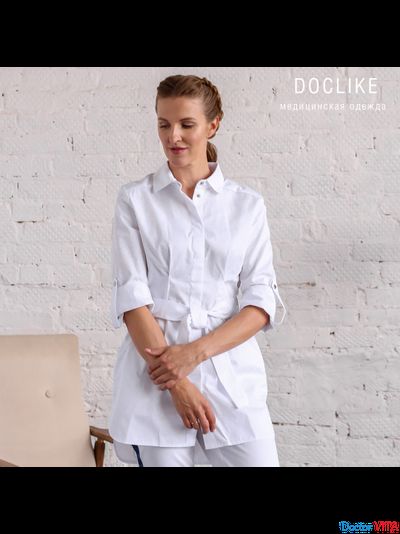 БЛУЗА DOCLIKE DL492 белая