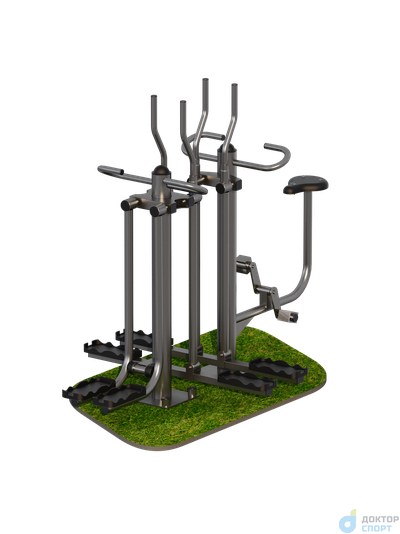 Лыжник+Велосипед+Разведение ног