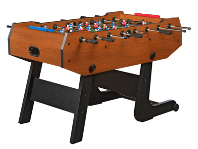 Игровой стол — футбол складной «Maccabi» (140×75×89, орех)