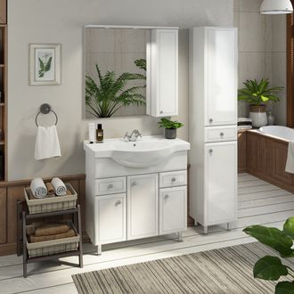 Комплект мебели для ванной комнаты в классическом стиле Сочи-85 от COMFORTY