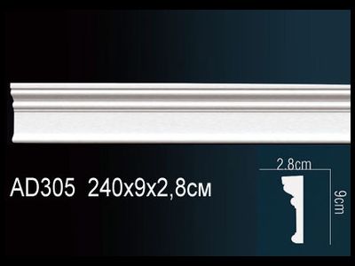 Молдинг гладкий AD305
