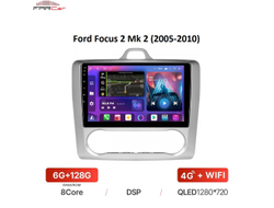 Штатная магнитола для Ford Focus 2 Mk 2 (2005-2010) на Android 12 под климат-контроль