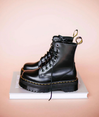 БОТИНКИ DR. MARTENS (ДОКТОР МАРТИНС) Sinclair черные на толстой подошве