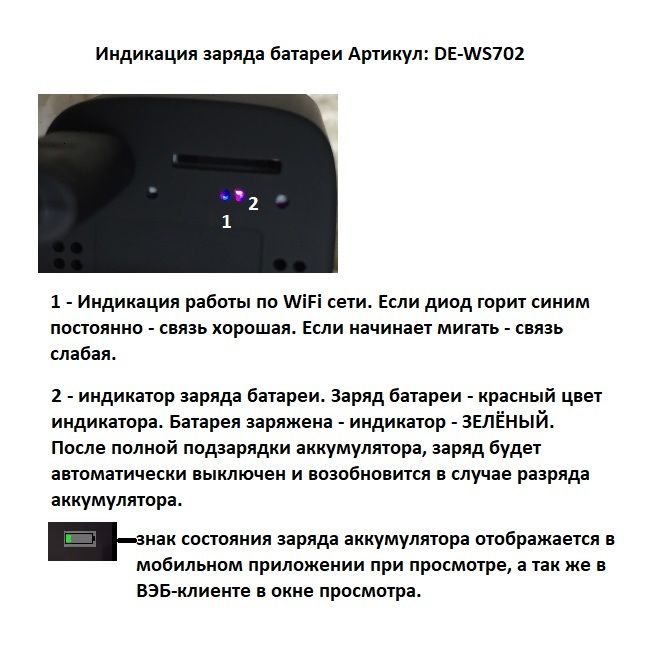 IP видеоняня WiFi (мини куб) с аккумулятором и с DVR, Full HD (HDMiniCam) DE-WS702