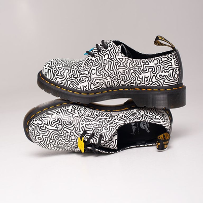 БОТИНКИ DR. MARTENS 1461 KEITH HARING ЧЕРНО-БЕЛЫЕ