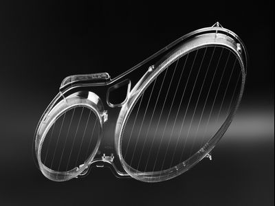 Стекло для фары Mercedes-Benz E-Class W211 (2002 - 2009) левое (L), 1шт