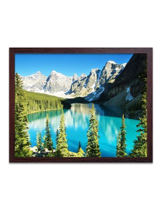 Картина на холсте в раме 539кор 70*50 "Озеро в горах".